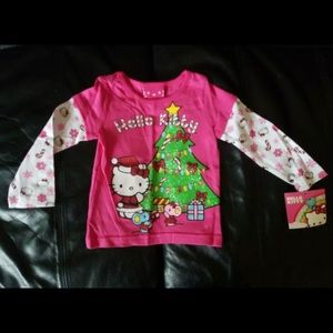 Christmas Long Sleeve Hello Kitty Long Sleeve Tee Shirt - 18 Months